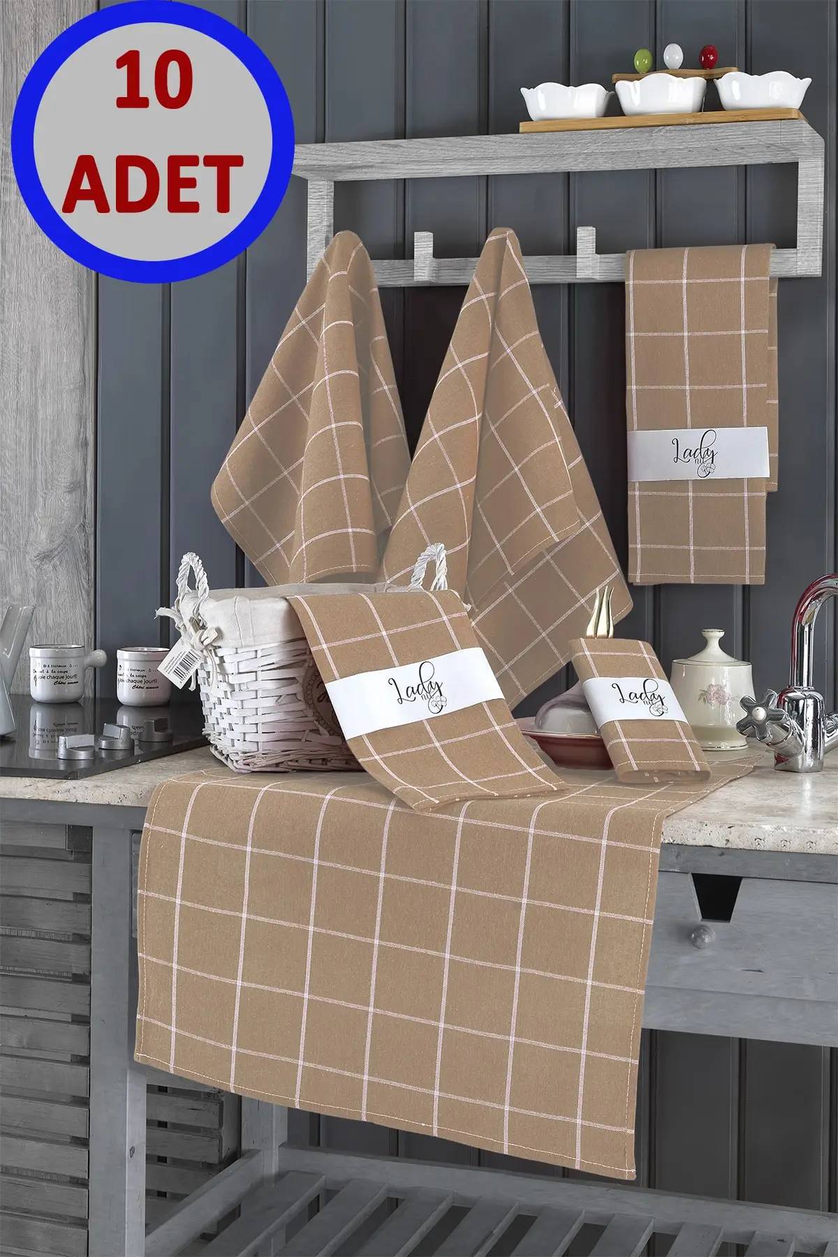 Салфетка для мытья кухни немецкие салфетки 10 шт. 45x65 см 6 цветов чайное полотенце