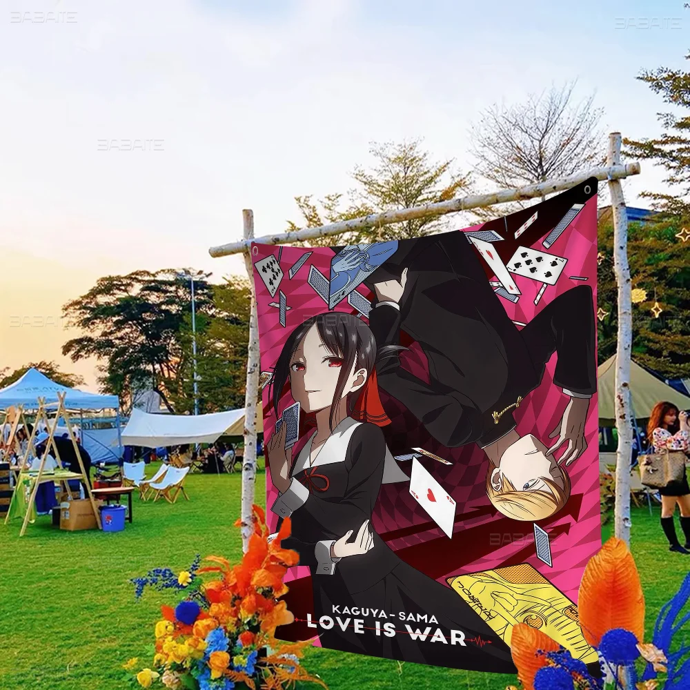 Аниме Кагуя Сама Love Is War красочный флаг настенный богемный баннер Мандала