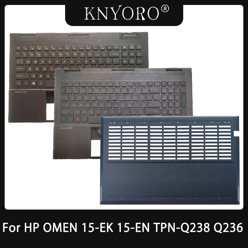 

NEW For HP Omen 15-EN 15-EK 15-EN0013DX Laptop Palmrest Cover Upper Case with Backlit Keyboard/Bottom Case M00841-001 M00666-001
