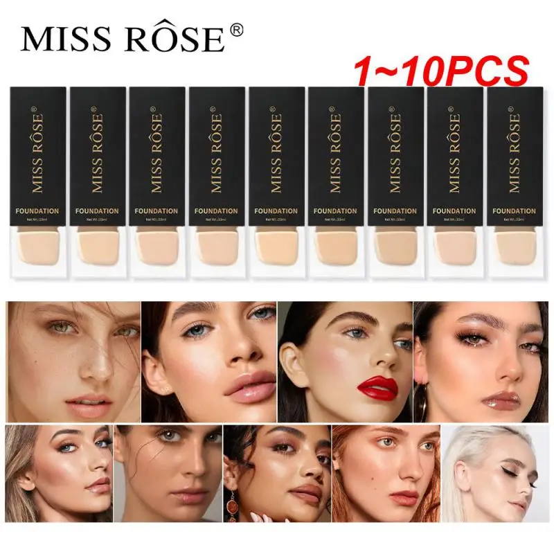 

1~10PCS 2023 Face Liquid Foundation Cream Full Coverage Concealer Waterproof Makeup Base Brighten Cover Dark Circles Women