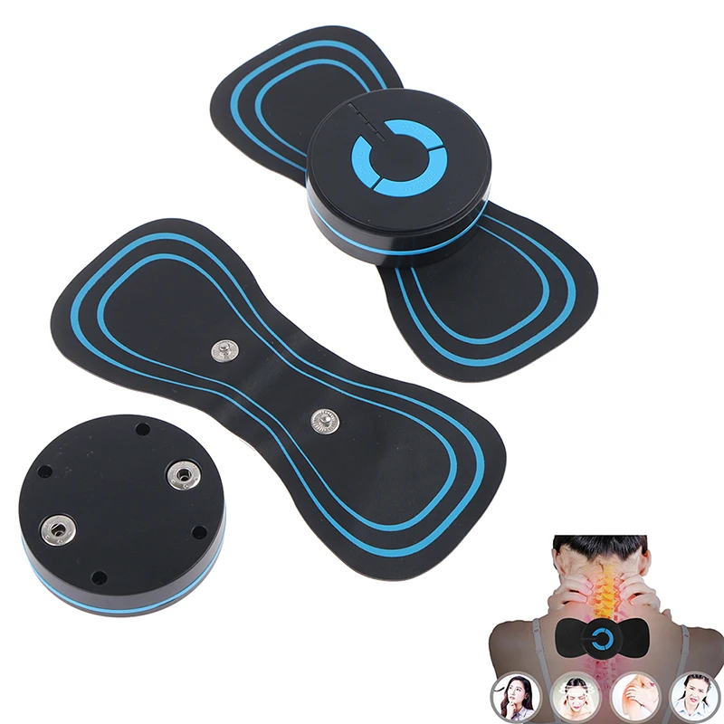 

1Set Mini Electric Shoulder Neck Massage Pad Cervical Vertebra Waist Arm Leg Massager Lightweight Adjustable Easy Transparent