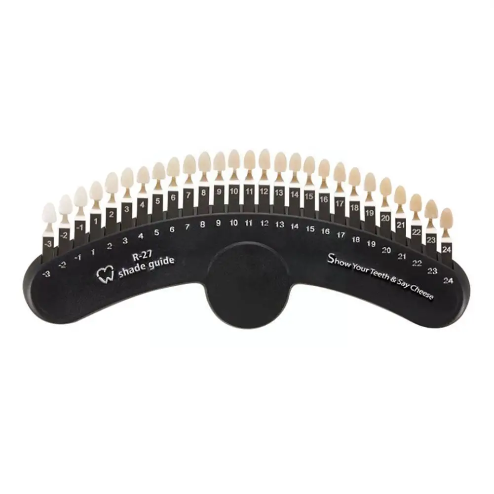 

Dental Shade Guide Dentistry Teeth Colorimetric Board Bleaching 20 With Inside Shadeguide Tooth Mirror R-27 Box With Colors K1Q4