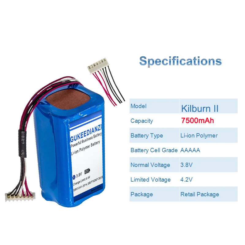 Аккумулятор Marshall Kilburn II C196A1 7252-XML-SP Bluetooth-динамик 7500 мАч