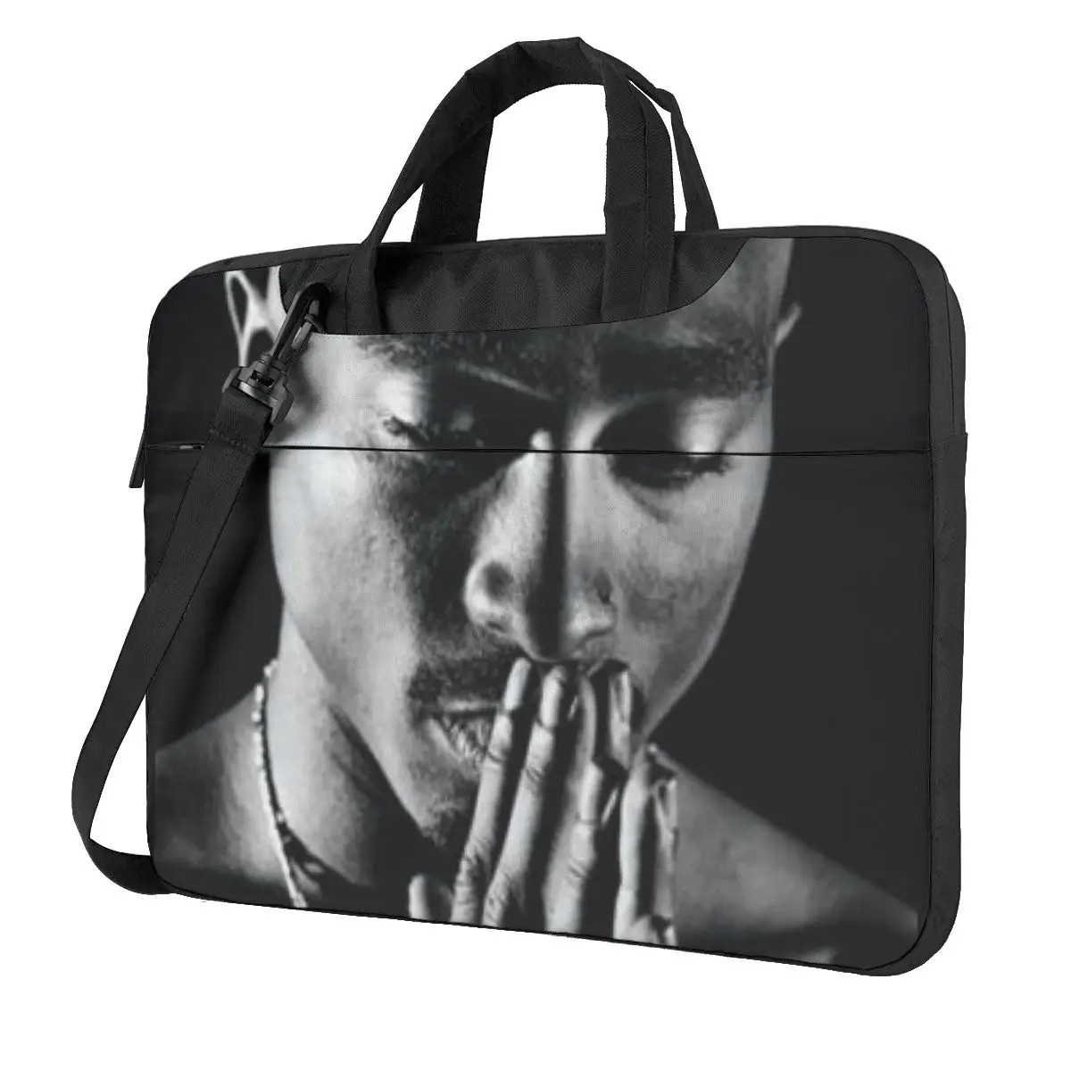 

Tupac 2pac Pious Laptop Bag Celebrity For Macbook Air Pro Xiaomi Lenovo Asus Case Business Waterproof 13 14 15 15.6 Pouch