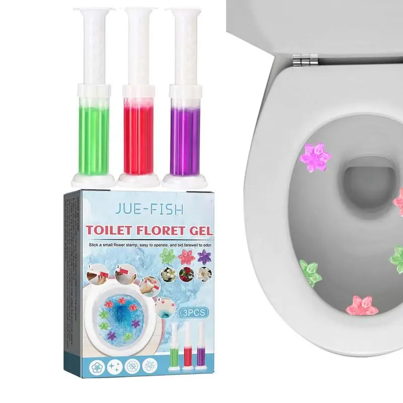 

Toilet Bowl Gel Stamp Toilet Bowl Gel Stamp Flower Fragrance Bathroom Deodorizer Toilet Cleaner Gel Stamp Toilet Wand Refills