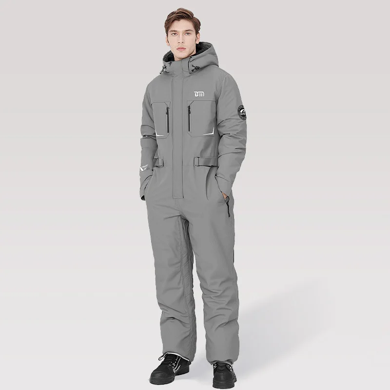 

Зимняя холодостойкая одежда для езды на мотоцикле, зимняя мода, дизайн талии, теплый хлопковый комбинезон, утолщенный водонепроницаемый костюм для снегохода