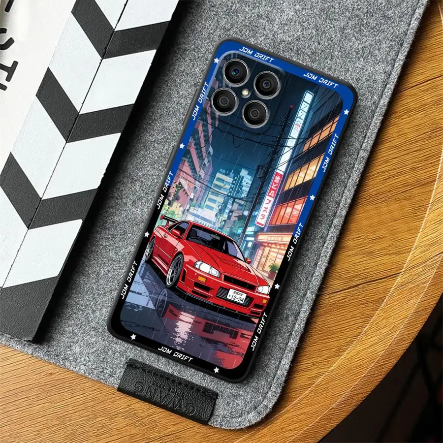 Фото Чехол для Honor 8X X7 200 400 Lite X5b 90 70 X6 Magic5Lite X8 X9a, чехол для телефона JDM Sport Car №4