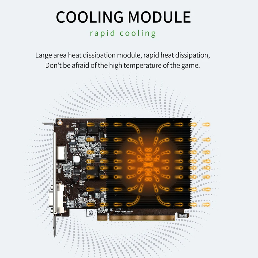 

PELADN GTX 1030 Low Profile 2G Computer Graphics Card Gaming Graphics Card