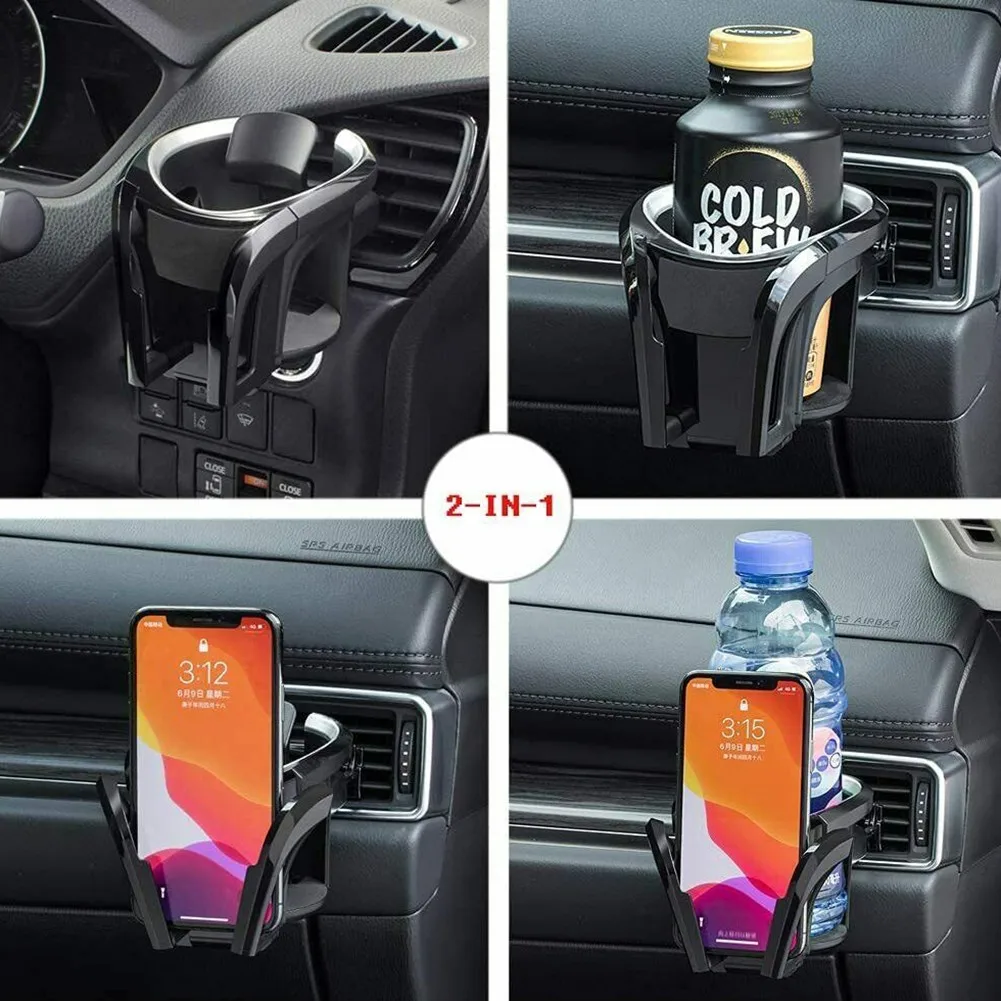 

Car Cup Holder Air Vent Outlet Drink Coffee Bottle Holder Can Mounts Holders Beverage Ashtray Mount Stand Universal Accessories