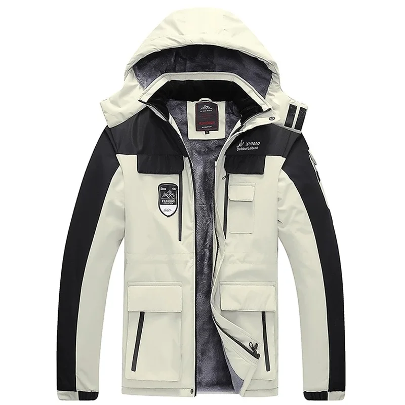 

Зимние теплые толстые Водонепроницаемые куртки, Мужская Уличная одежда, парки, пальто, верхняя одежда, ветрозащитное пальто с капюшоном для снега, мужская одежда размера плюс 8XL