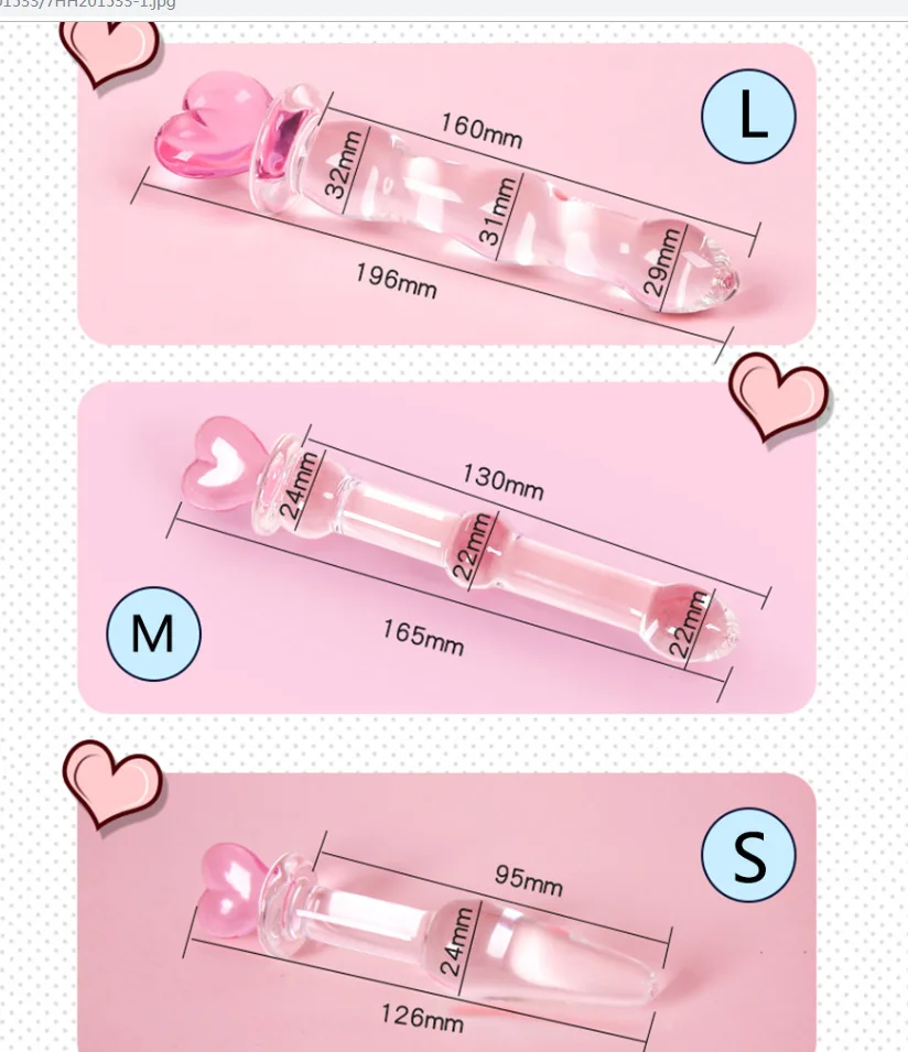 Секс-игрушки для влюбленных подарки стеклянная анальная пробка женщин и мужчин