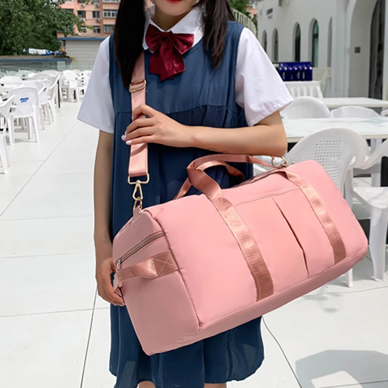 New Large Capacity Ladies Travel Cycling Bag Fashion Messenger Sports Travel Bag Compartment Clothes Storage Bag Shoulder Bag