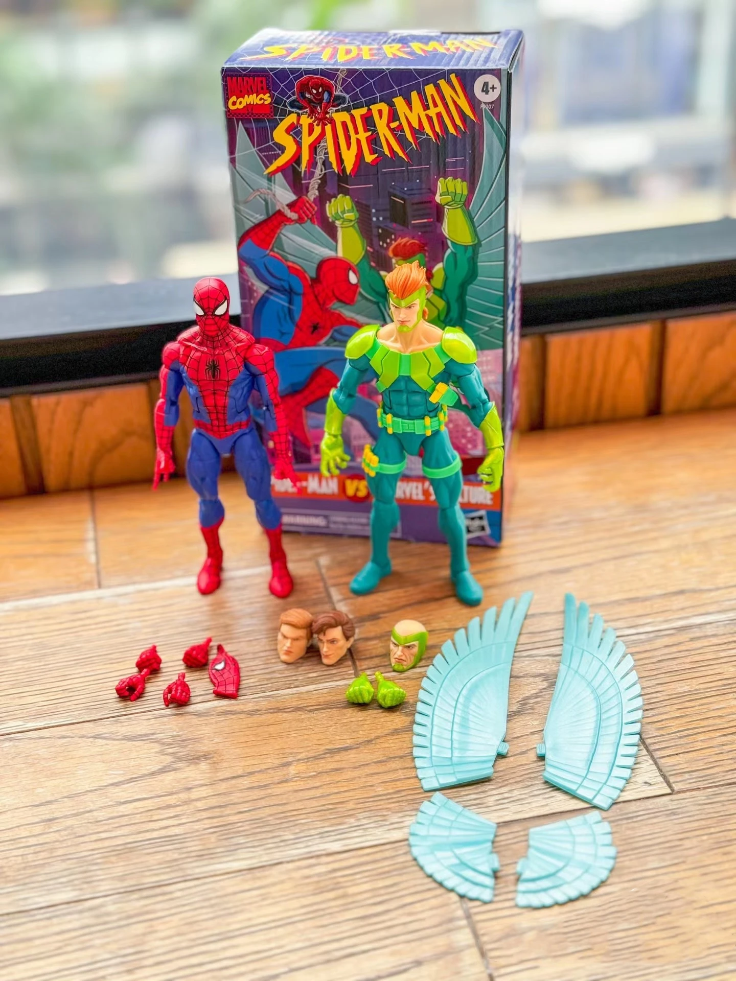 6-дюймовая оригинальная серия Marvel Legends: Spider-Man &amp Marvel's Vulture комплект из 2 штук: