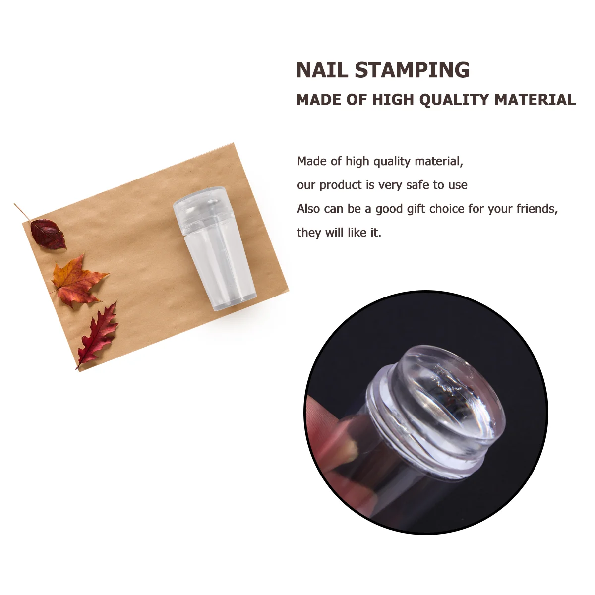 4 компл./8 шт. штамп для ногтей полностью прозрачная ручка с крышкой набор