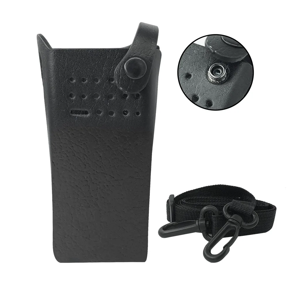 VBLL PMLN5839 Walkie Talkie Hard Leather Carry Case for Motorola XPR7000 XPR7350 XPR7350e DGP8050 DP4400 DP4401 Portable Radio