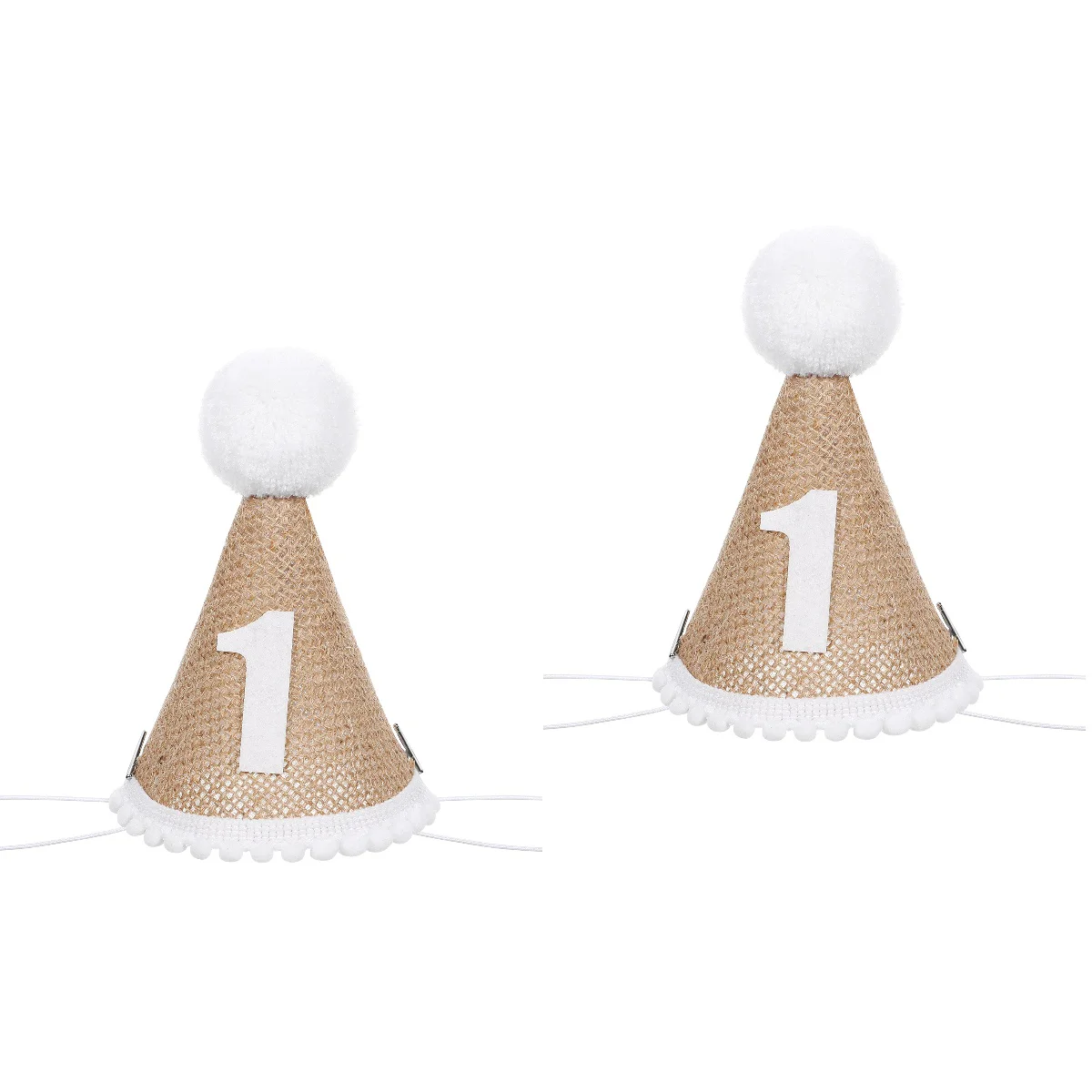 

2 Pack Birthday Party Hat Boys Linen Hats Mori Department Baby Cap Supply Kids'