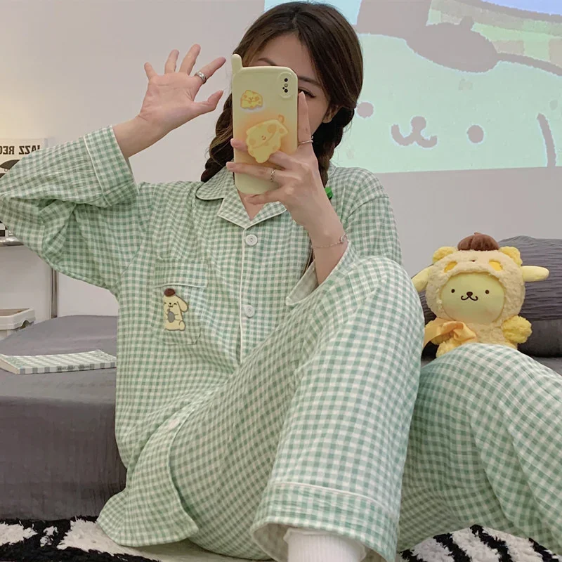 Новые пижамы Sanrio Hello Kitty новые брюки с длинными рукавами комплект из двух