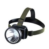 rechargeable bright headlight long range waterproof head mounted flashlight fishing night fishing outdoor lighting miners lamp