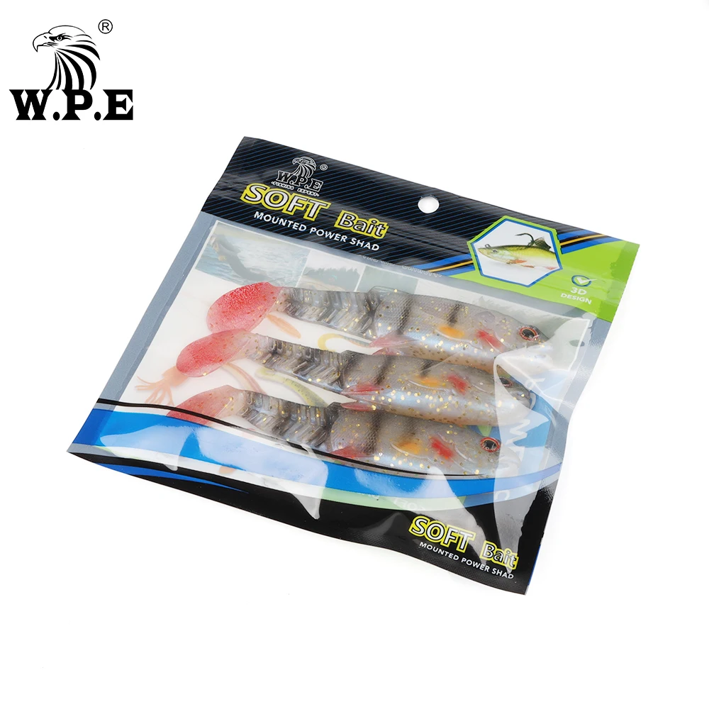 W. P.e Мягкая приманка 3 Φ 105 мм 18 7 г искусственная для ловли окуня рыбалки