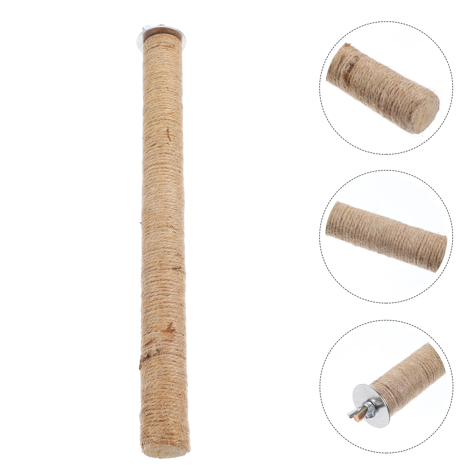 

Premium Anti-scratching Reusable Wear-resistant Parrot Bite Toy Parrot Standing Stick for Birdcage Accessory