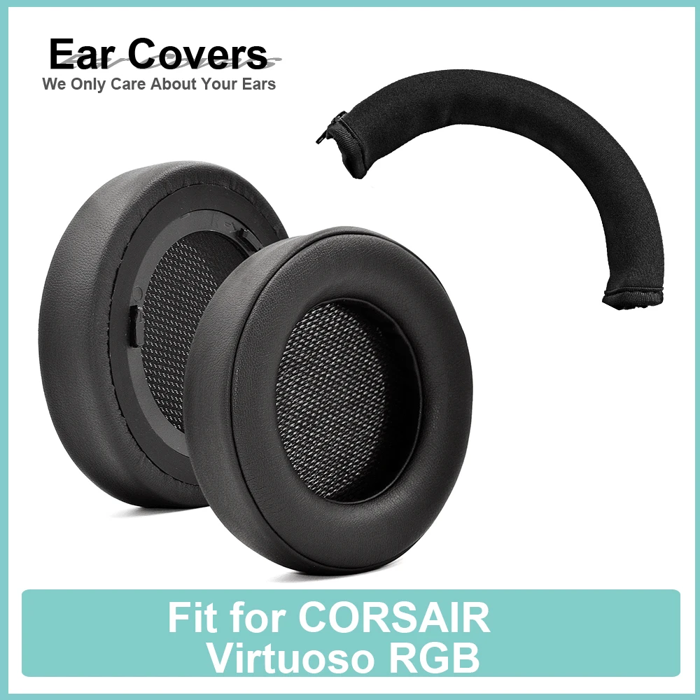 

Earpads For Corsair Virtuoso RGB Headphone Headpad Replacement Ear pads