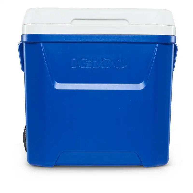 

Smooth Rolling Qt Blue Ice Chest Cooler with Wheels - Packed with Style and Elegance!