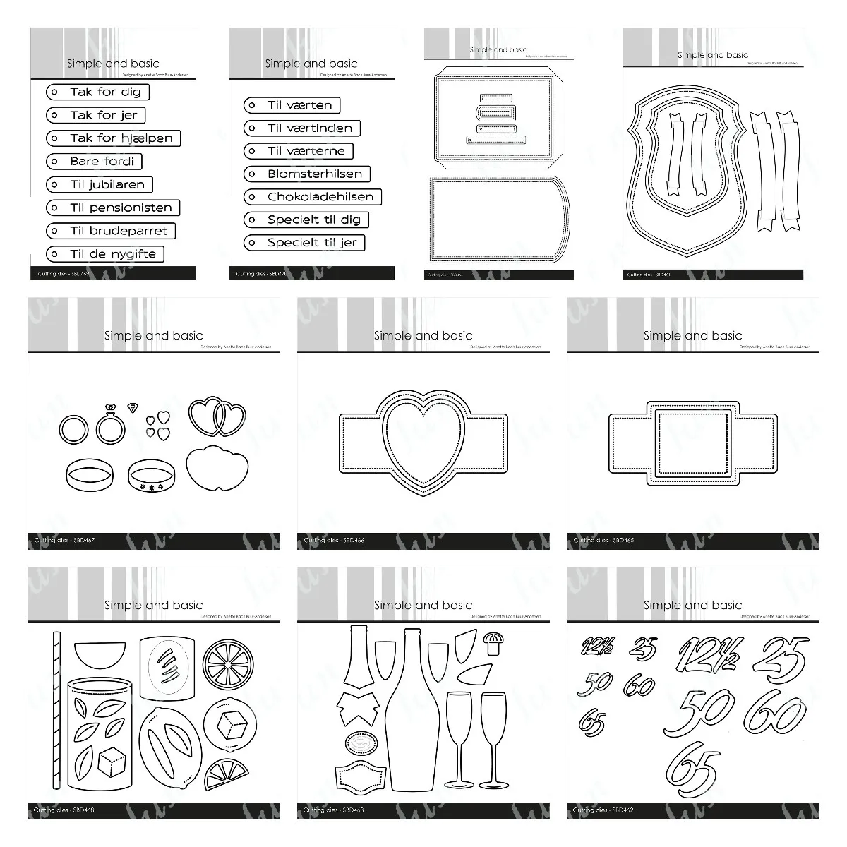 2024 Новое поступление режущие штампы рамки и границы Скрапбукинг тиснение DIY