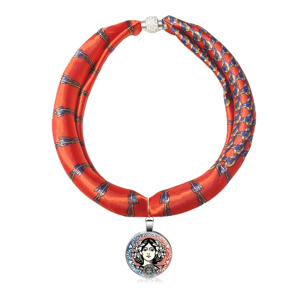 

Luxury Scarf Women Necklace Pendant Small Long Big Skinny Bag Ribbons Cloth Accessories Four Seasons Travel Chiffon Fashion