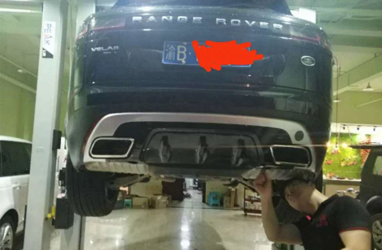 Диффузор для заднего бампера Land Range Rover Velar 2017-2020 из высококачественного