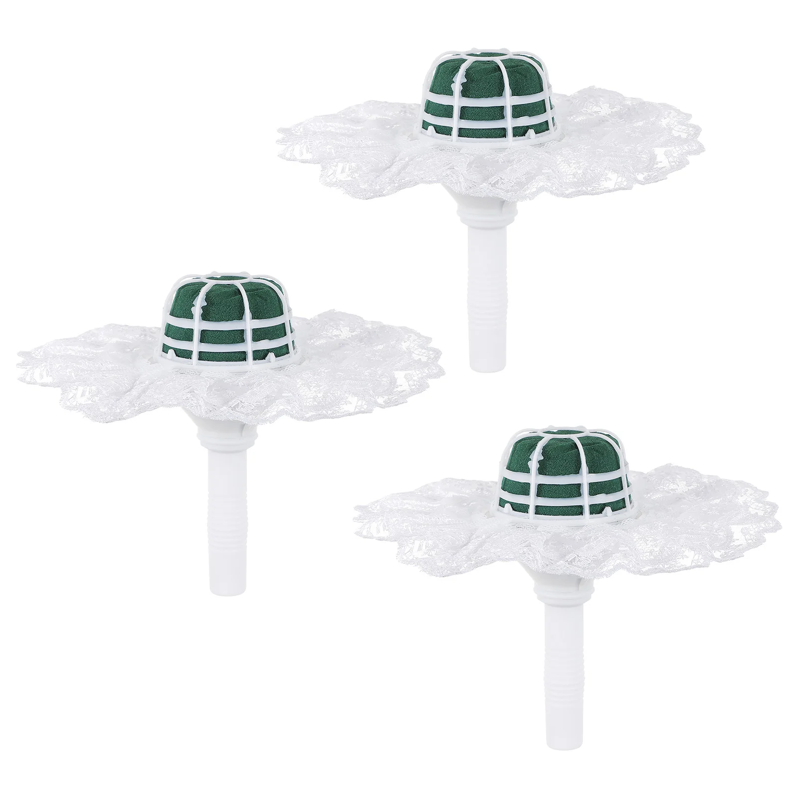 

3 Sets Silk Flowers Decoration Flower Bouquet Holder Wedding Flower Holder Fresh Flowers Bouquet Holder Bridal Bouquet Handle