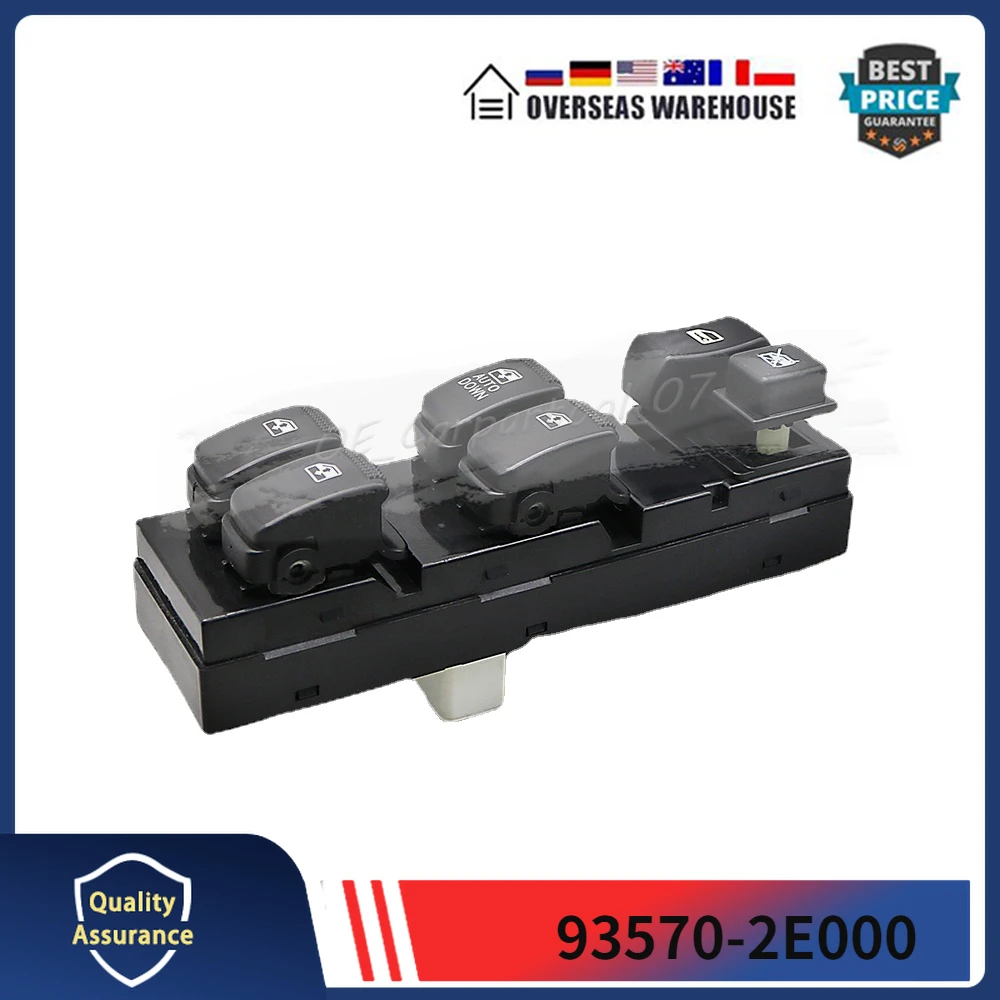 

93570-2E000 подходит для 2004 2005 2006 2007 2008 2009 2010 Hyundai Tucson Power Master кнопка переключения стеклоподъемника 935702E000