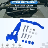 motorcycle stabilizer steering damper with mounting bracket kit for yamaha mt 09 tracer 2016 2017 2018 2019 mt09 mt 09