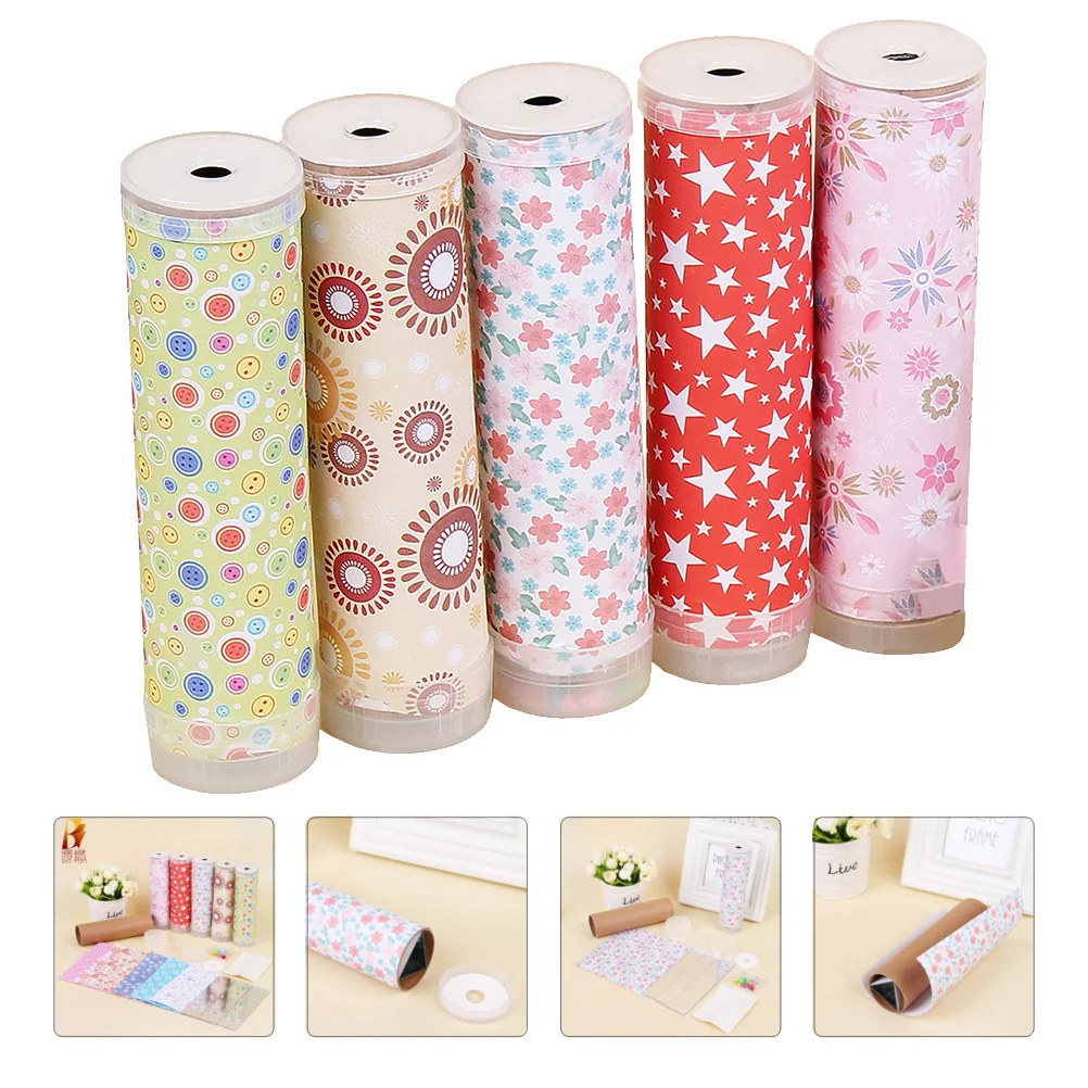 

5 Sets of Kaleidoscope Kids DIY Materials Toys DIY Materials Kit DIY Tools Kits