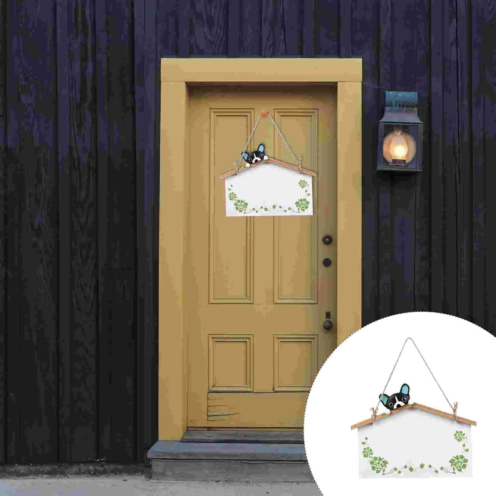 

Wooden Hang Tag Christmas Tree Board Pendant Door Hanging Plaque Wall Ceramics Sign