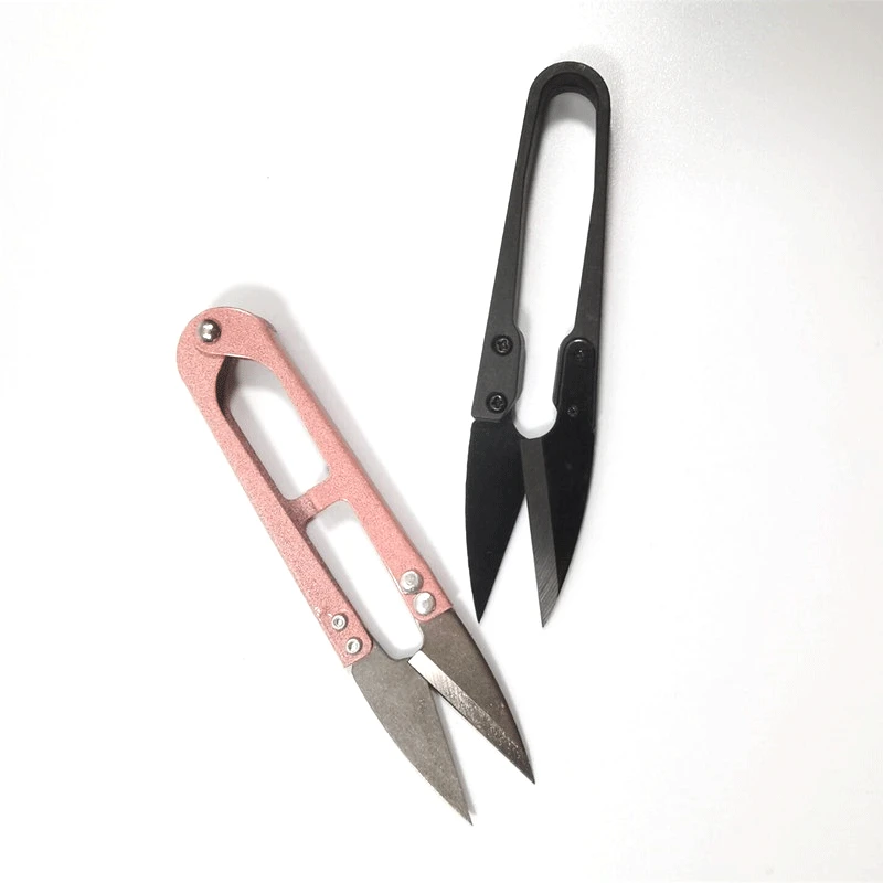 

2022 Multicolor Trimming Sewing Scissors Nippers U Shape Clippers Yarn Stainless Steel Embroidery craft Scissors Tailor