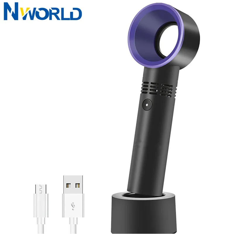 

USB Перезаряжаемый безлопастный вентилятор без листьев, ручной мини-кулер, электронные гаджеты, умные гаджеты USB, настольное устройство для д...