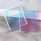 Роскошный красочный лазерный чехол для Samsung Z Flip3 Fold3 5G 2021, новый чехол-бампер для Galaxy Z Flip 3Z Fold 3, чехол для передней и задней панели