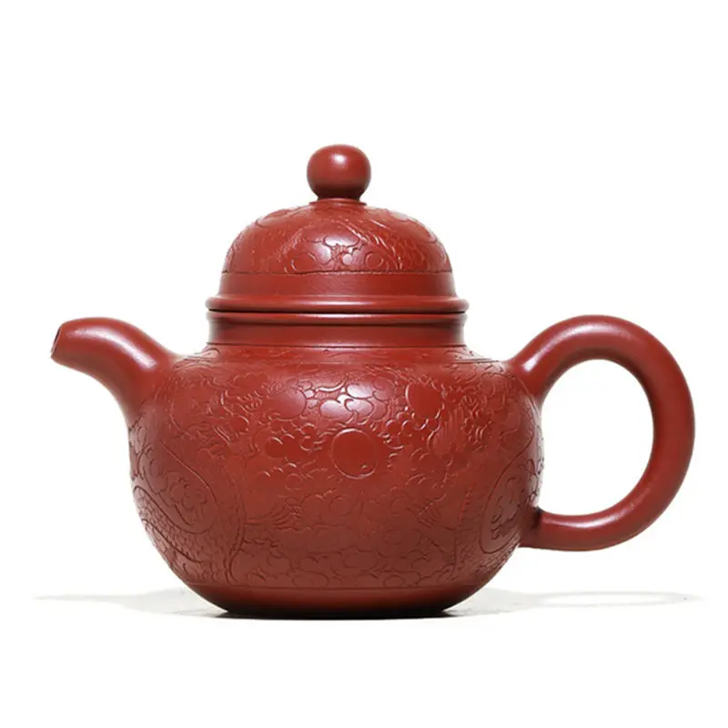 

Household Drinkware 200ml Yixing Raw Ore Dahongpao Zisha Tea Pot Chinese Purple Clay Filter Beauty Teapot Tea Set Accessories