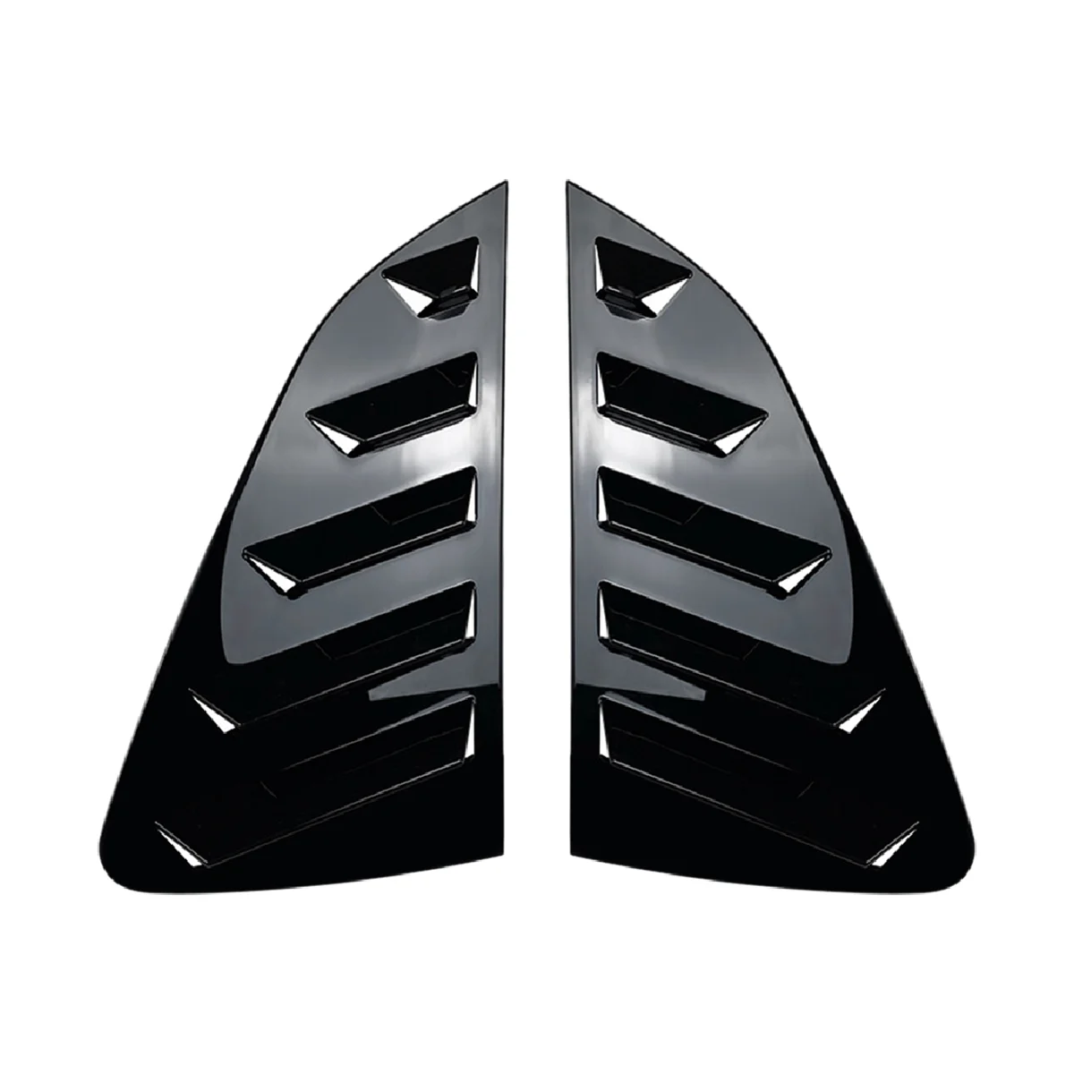 

Car Bright Black Rear Window Louver Shutter Cover Trim for Volkswagen Polo Mk6 Polo 2018-2023