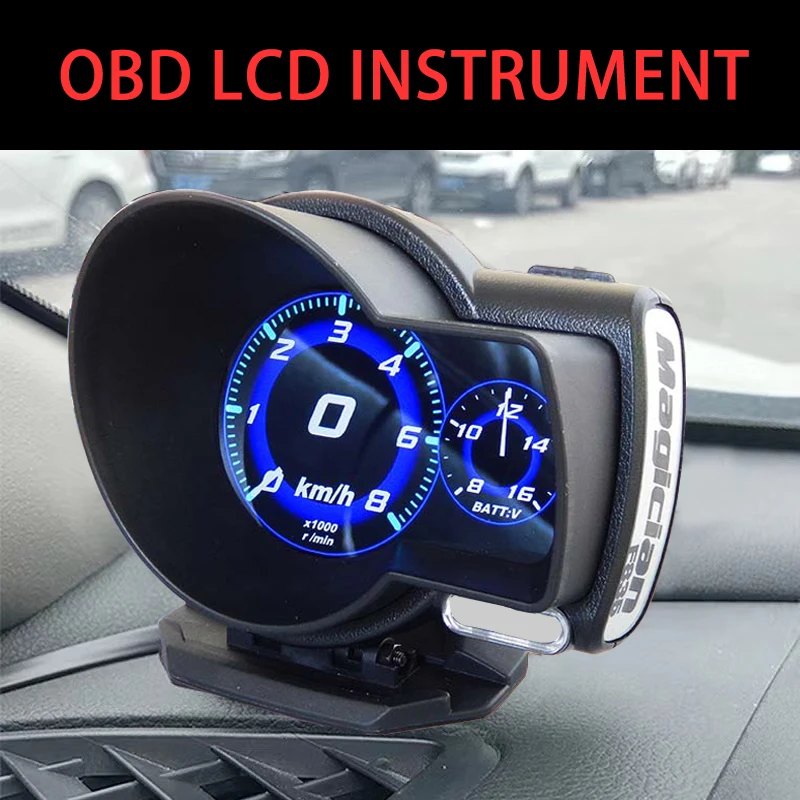 Купи Auto OBD2 Head Up Display Car Digital Boost Gauge Oil Temperature Alarm Voltage Speed Meter Turbo Boost Troubleshooting за 3,435 рублей в магазине AliExpress