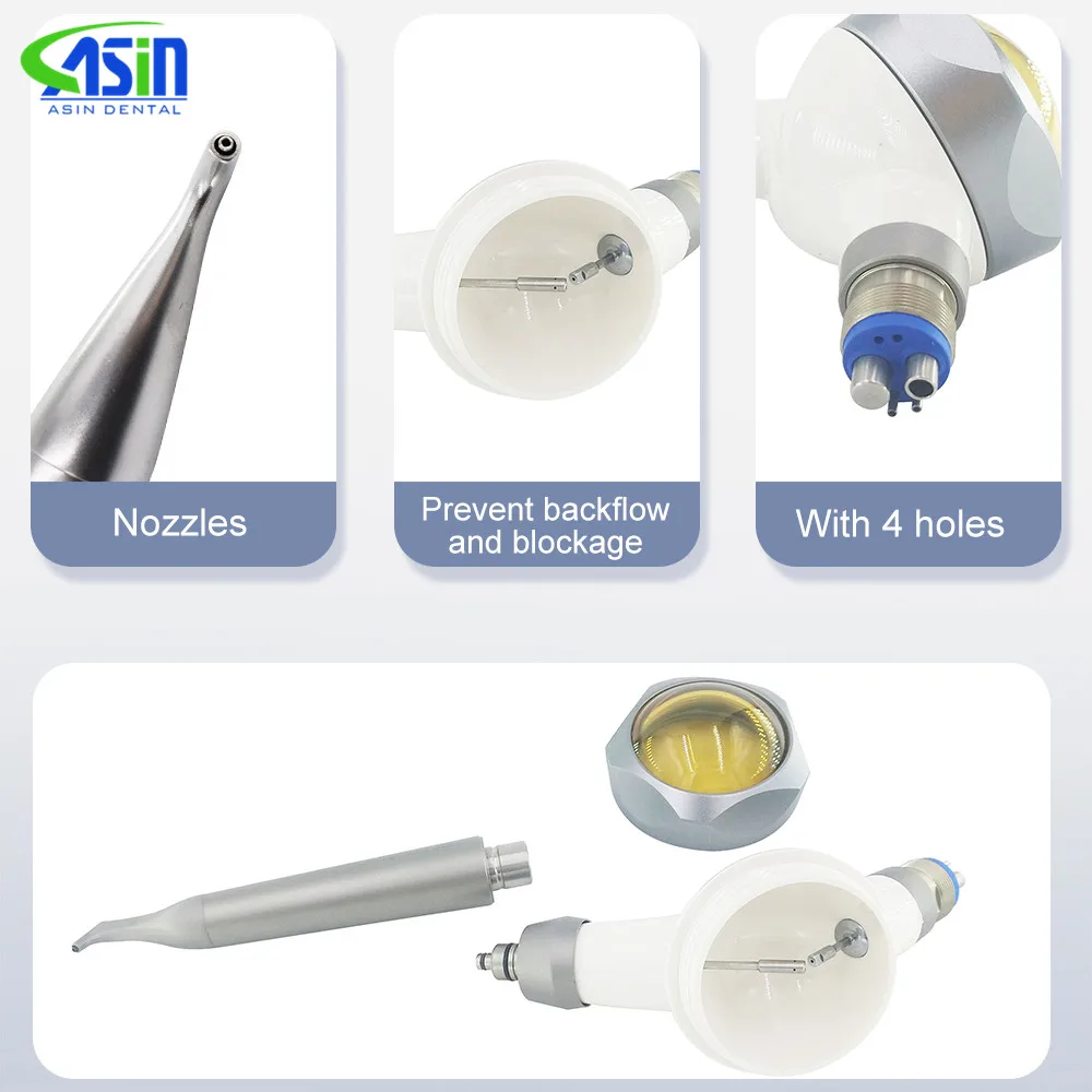 Den tal PREVEN Воздушный поток Полировка Вращение на 360 градусов Prophy Jet Mate Система