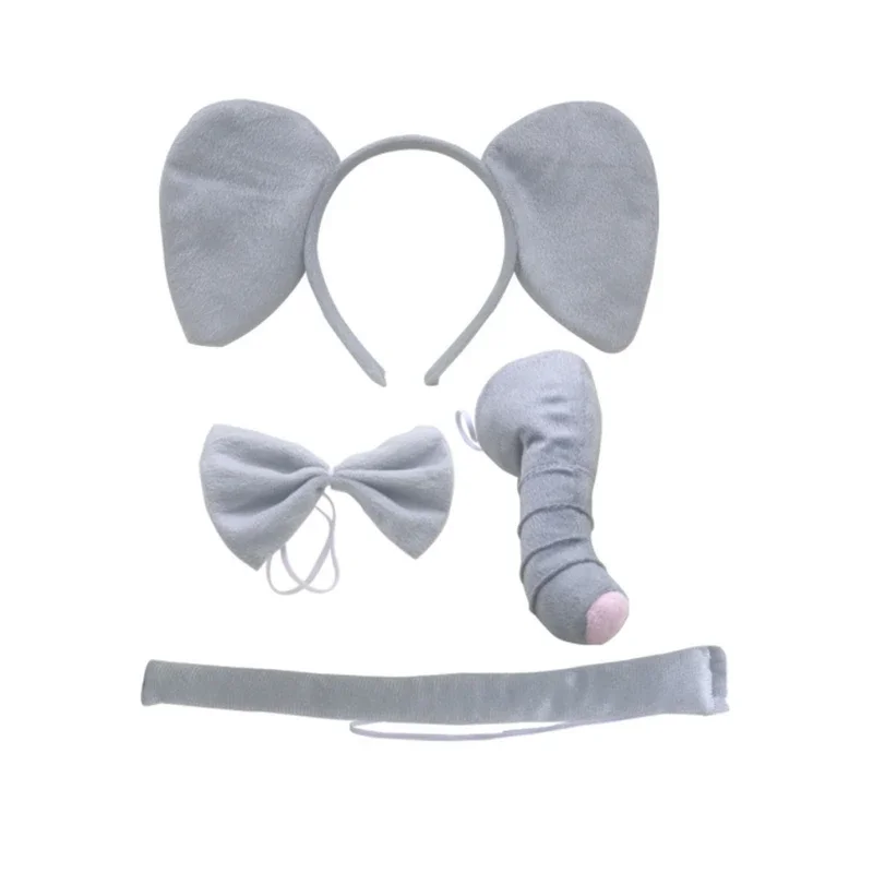 Серое платье-пачка со слоном для маленьких девочек костюмы на Рождество и