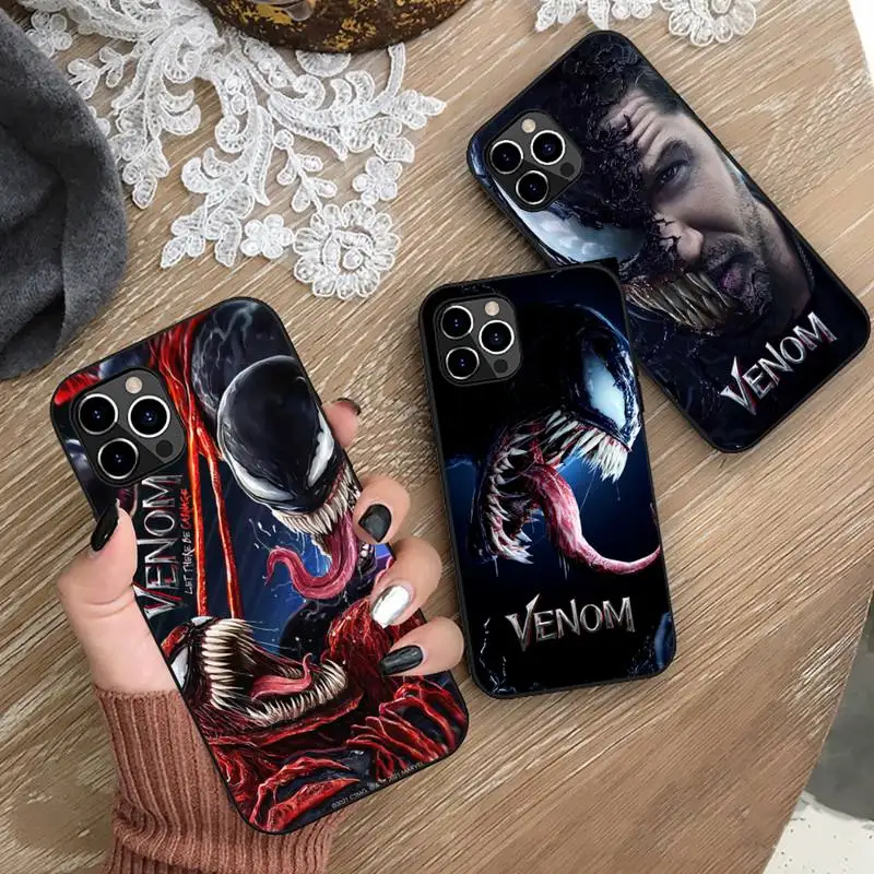 

Venom Face Marvel Phone Case Silicone Soft for iphone 13 12 11 Pro Mini XS MAX 8 7 Plus X 2020 XR cover