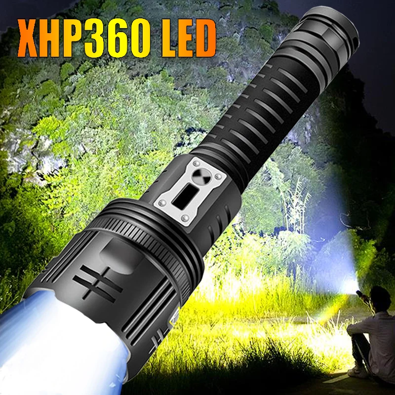 

Portable Adjustable Focus Tactical Flashlight Outdoor Ultra-Bright LED Flashlights Lantern 5 Modes High Lumen Emergency Torches