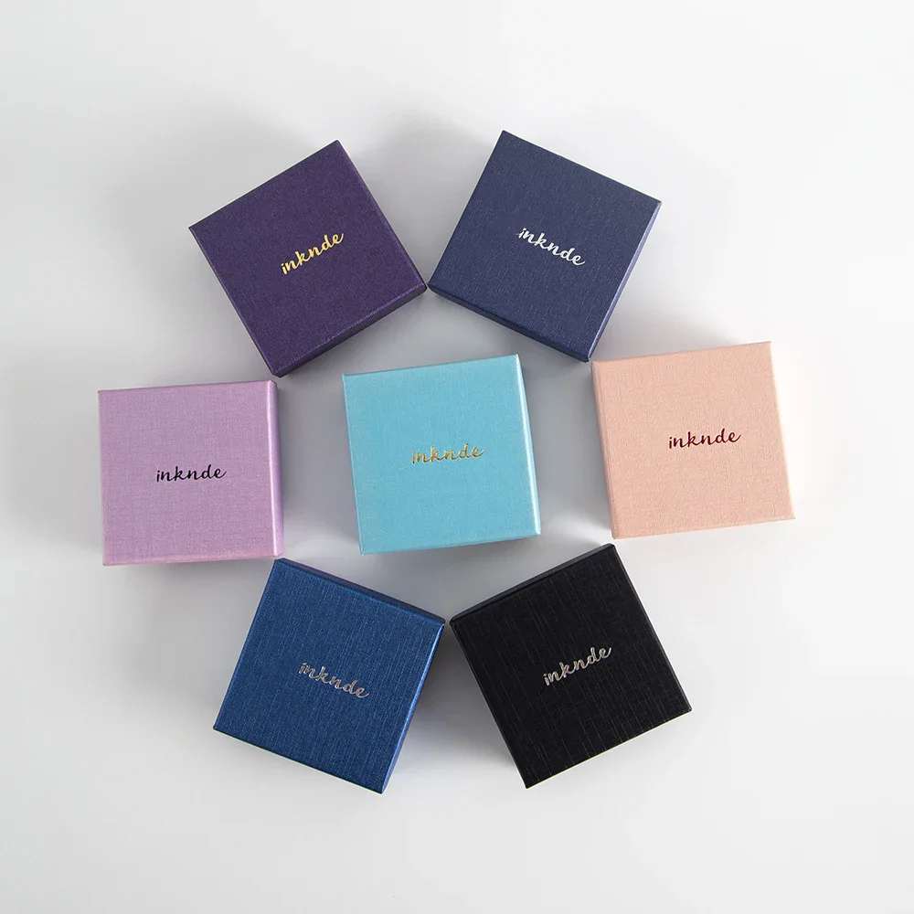 100 шт. оптовая персонализированная картонная шкатулка для драгоценностей с