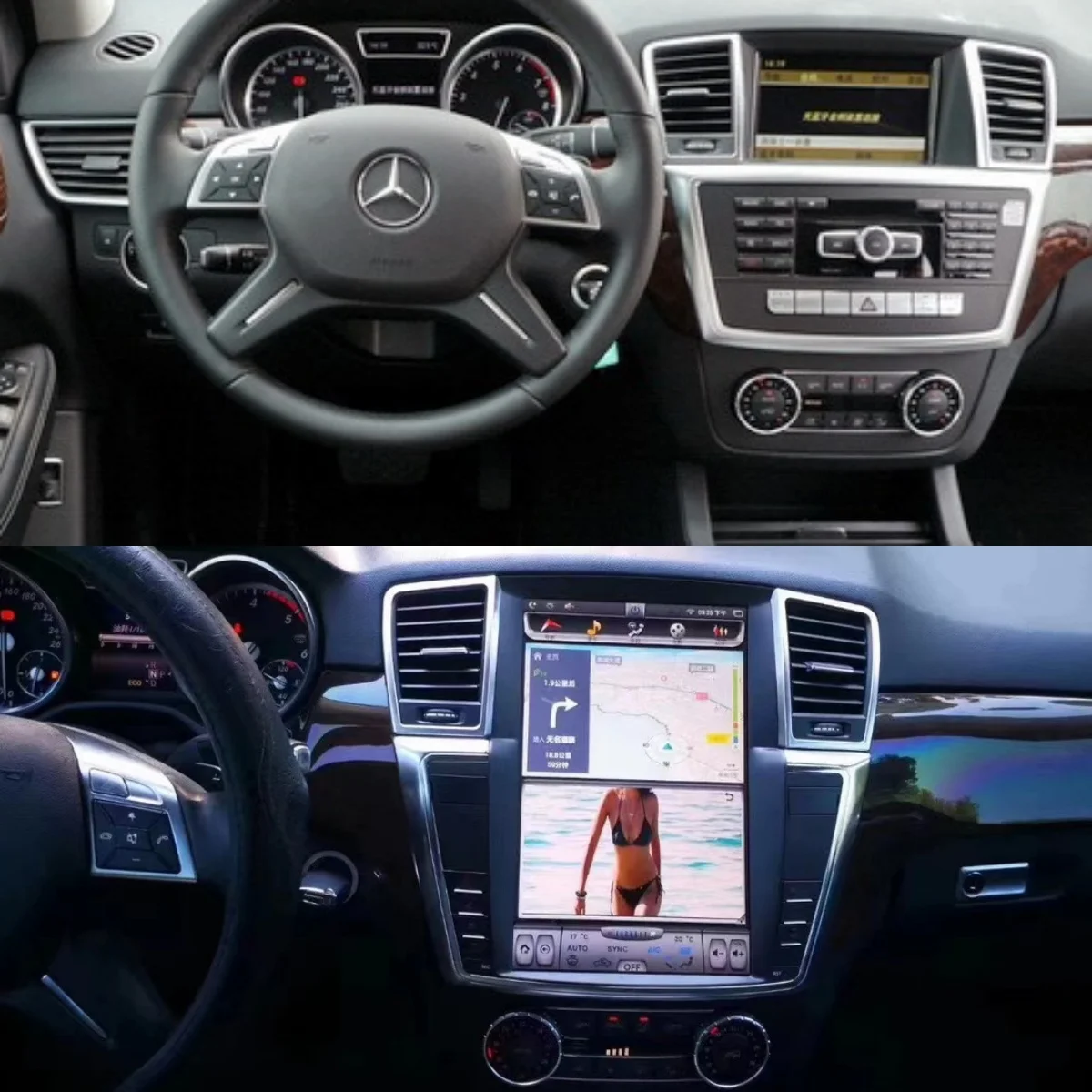 Автомагнитола для Mercedes-Benz Gl Ml W166 X166 2012-2015 Android13 стереоприемник Авторадио