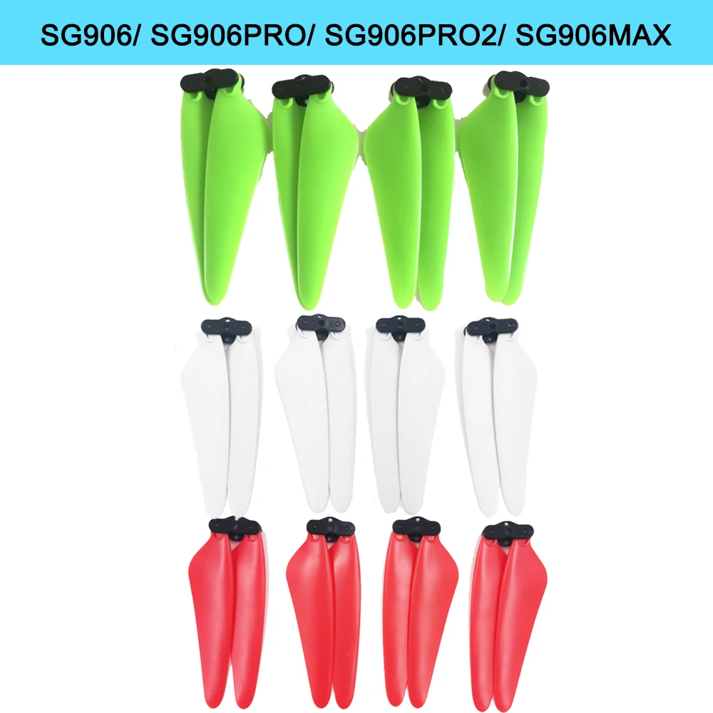 

12PCS/Lot Colorful Propeller Props Spare Part Kit Fit for SG906 SG906PRO SG906PRO2 SG906MAX Blade Replacement Accessory