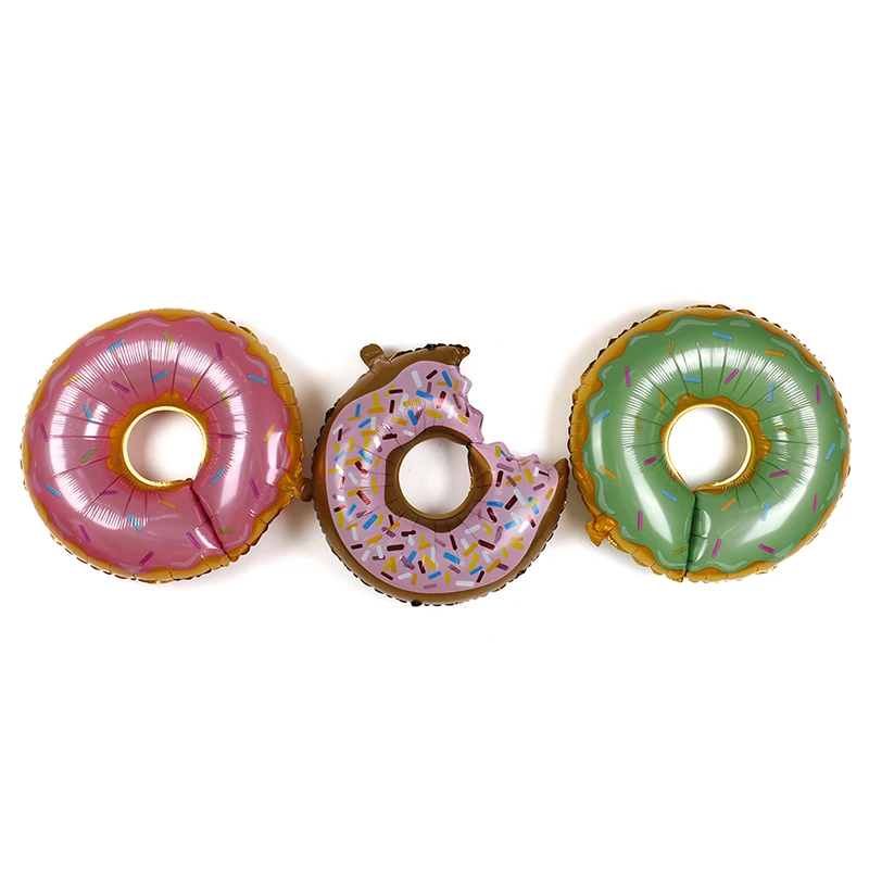 

Donut Aluminum Film Balloon Combination Baby Birthday Party Decorations Wave Dot Latex Balloon Candy Set
