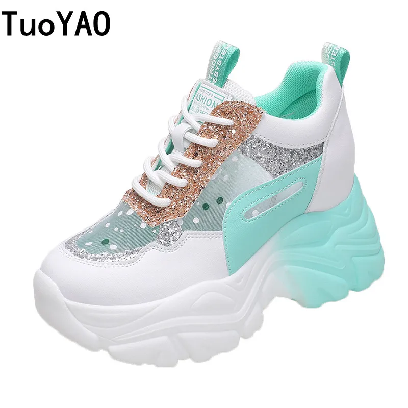 

Women Designer Sneakers High Platform Shoes Casual Thick Sports Ladies Trainers Zapatillas Mujer Chunky Sneakers Woman 8.5CM