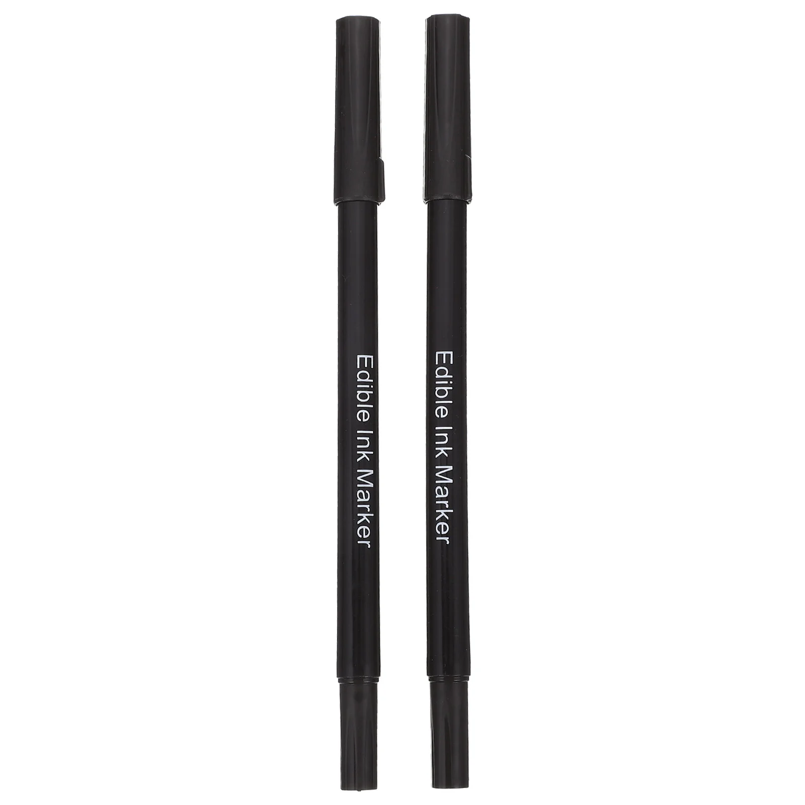 

2pcs Coloring Markers Edible Ink Pen Double Sided Writer Decorator Brush for Fondant Cake Decorating 0.7mm Black